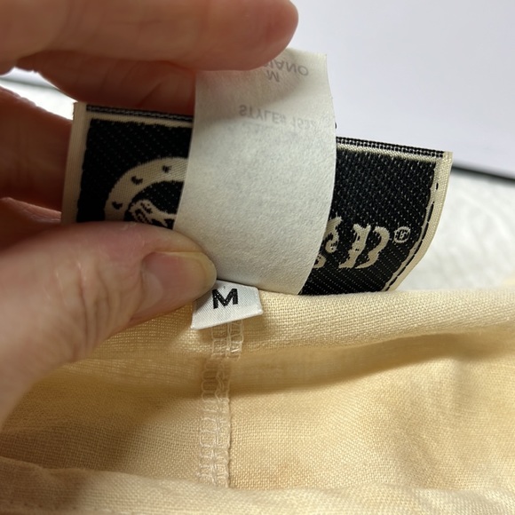 ⭐️L&B Lucky & Blessed nwt tea dyed crochet flower asymmetrical hem dress M - Picture 10 of 14